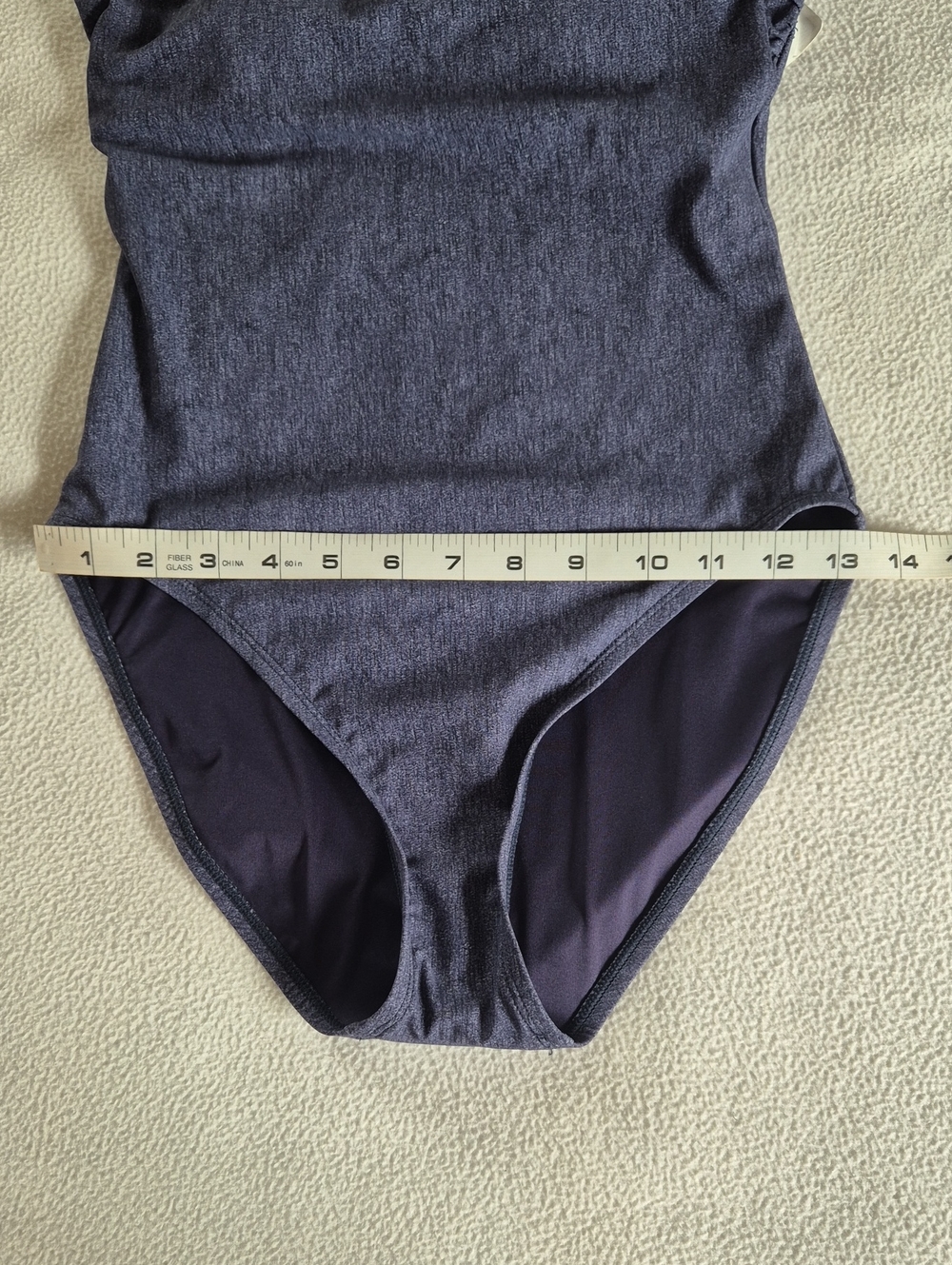 Michael Kors Denim Grommet Detail One Piece Swimsuit, Size 6 Color New Navy - Picture 10 of 11